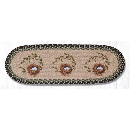 CAPITOL IMPORTING CO 13 x 36 in. Robins Nest Oval Patch Runner 68-121RN